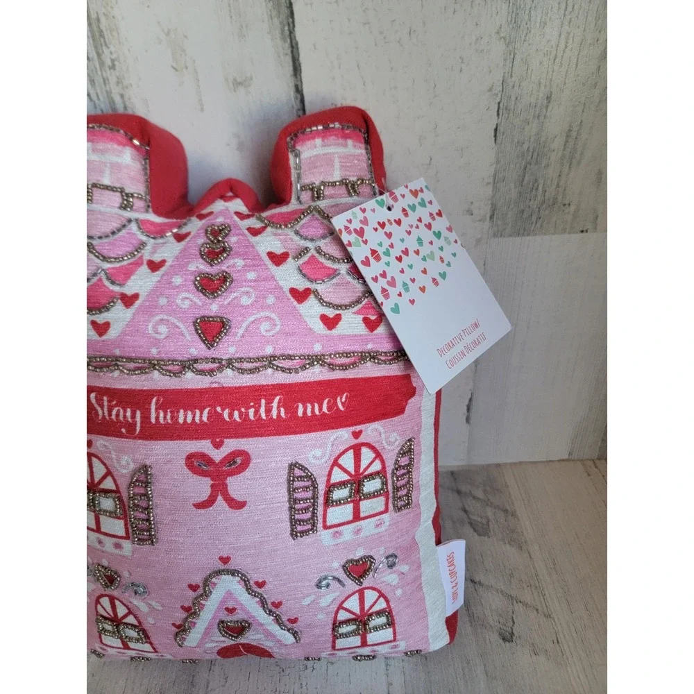 Love cupcakes stay home with me pillow Xmas home decor figure decorative